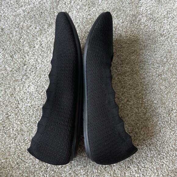 Skechers Ballet Flats Women 10 Shoes Slip On Stretch Knit Memory Foam Loafers - Picture 7 of 11